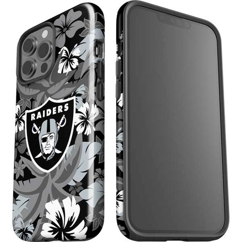 NFL Las Vegas Raiders Tropical Print iPhone 13 Pro Max Impact Case