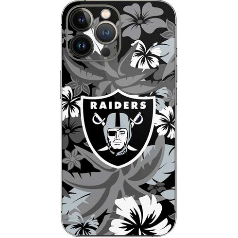 NFL Las Vegas Raiders Tropical Print iPhone 13 Pro Max Skin