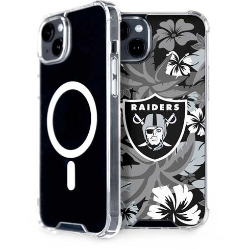 NFL Las Vegas Raiders Tropical Print iPhone 14 MagSafe Case