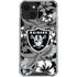 NFL Las Vegas Raiders Tropical Print iPhone 15 Plus Clear Case