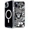NFL Las Vegas Raiders Tropical Print iPhone 14 Plus MagSafe Case