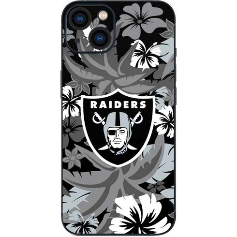 NFL Las Vegas Raiders Tropical Print iPhone 14 Plus Skin