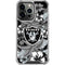 NFL Las Vegas Raiders Tropical Print iPhone 15 Pro Clear Case