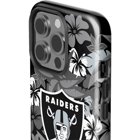 NFL Las Vegas Raiders Tropical Print iPhone 15 Pro Impact Case