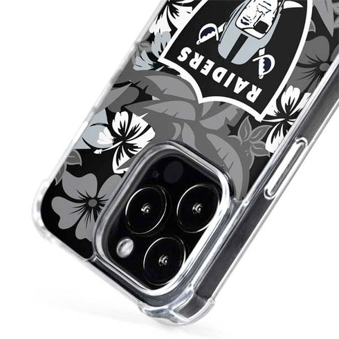 NFL Las Vegas Raiders Tropical Print iPhone 14 Pro Max MagSafe Case