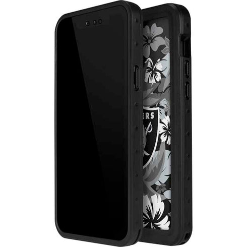 NFL Las Vegas Raiders Tropical Print iPhone 14 Pro Max Waterproof Case