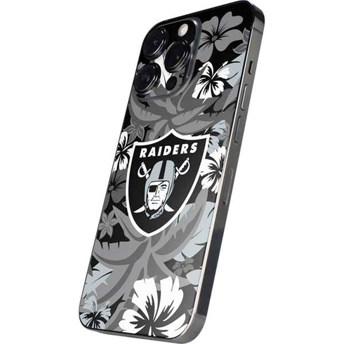 NFL Las Vegas Raiders Tropical Print iPhone 14 Pro Skin