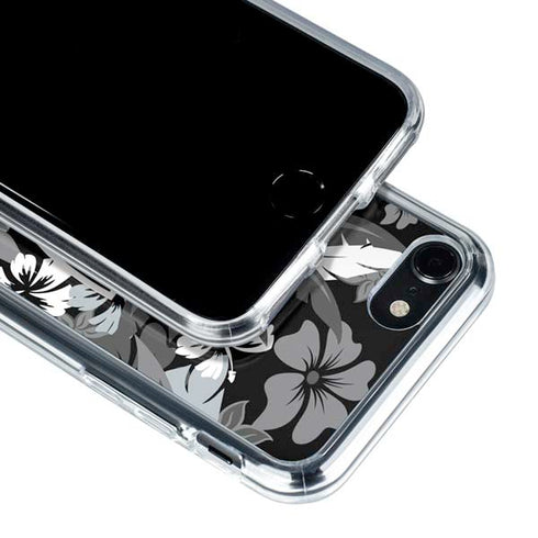 NFL Las Vegas Raiders Tropical Print iPhone SE (2nd & 3rd Gen) Clear Case