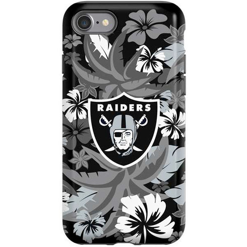 NFL Las Vegas Raiders Tropical Print iPhone SE (2nd & 3rd Gen) Pro Case