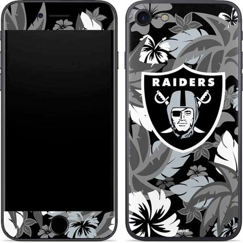 NFL Las Vegas Raiders Tropical Print iPhone SE (2nd & 3rd Gen) Skin