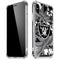 NFL Las Vegas Raiders Tropical Print iPhone XS Max Clear Case