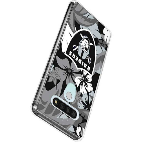 NFL Las Vegas Raiders Tropical Print LG Stylo 6 Clear Case