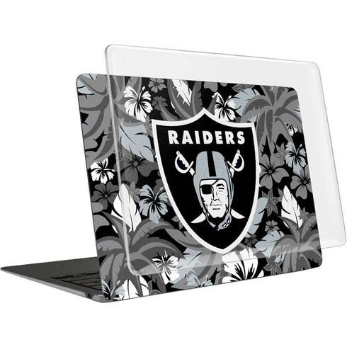 NFL Las Vegas Raiders Tropical Print MacBook Air 13in (2020) Case plus Skin