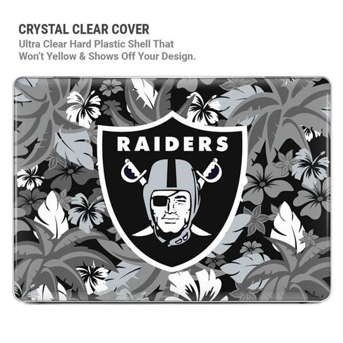 NFL Las Vegas Raiders Tropical Print MacBook Air 13in M1 (2021) Case plus Skin