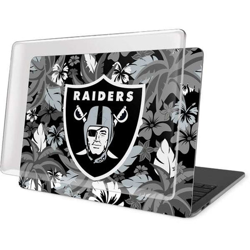 NFL Las Vegas Raiders Tropical Print MacBook Pro 15in (2016-19) Case plus Skin