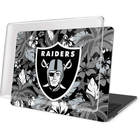 NFL Las Vegas Raiders Tropical Print MacBook Pro 16in (2019-20) Case plus Skin
