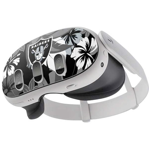 NFL Las Vegas Raiders Tropical Print Meta Quest 3 Skin