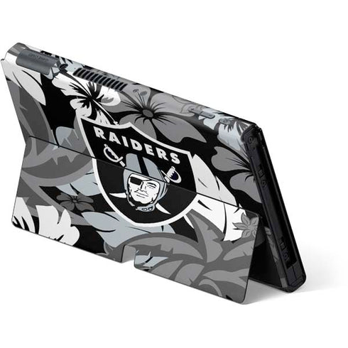 NFL Las Vegas Raiders Tropical Print Nintendo Switch OLED (2021) Skin