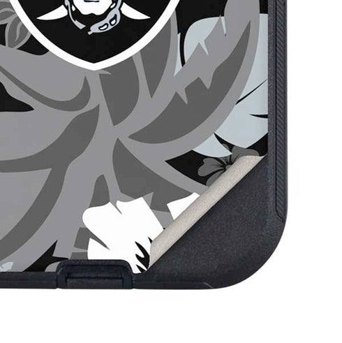 NFL Las Vegas Raiders Tropical Print Otterbox Defender iPhone Skin