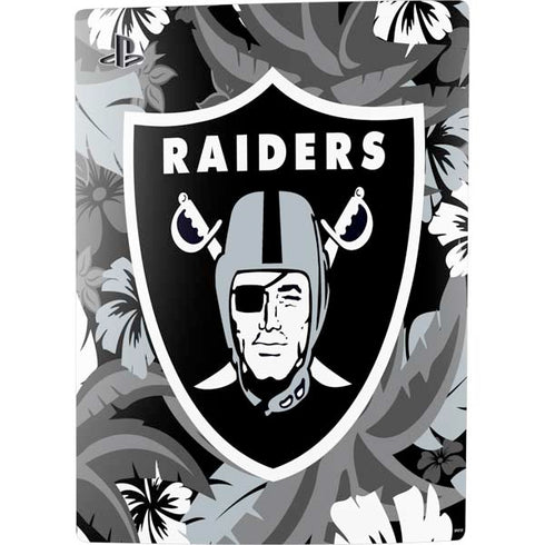 NFL Las Vegas Raiders Tropical Print PS5 Digital Edition Console Skin