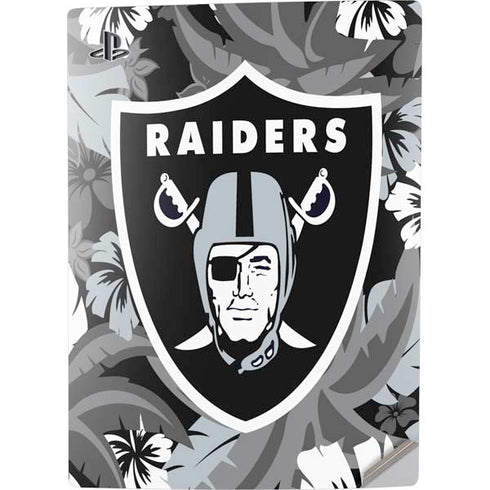 NFL Las Vegas Raiders Tropical Print PS5 Digital Edition Console Skin