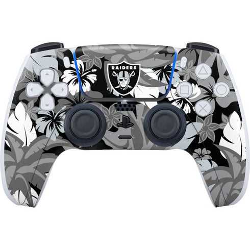 NFL Las Vegas Raiders Tropical Print PS5 Controller Skin