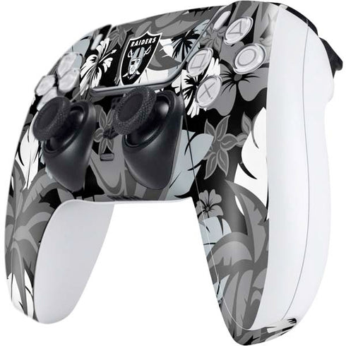 NFL Las Vegas Raiders Tropical Print PS5 Controller Skin