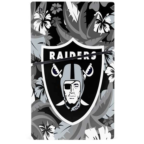 NFL Las Vegas Raiders Tropical Print PS5 Slim Disk Console Skin