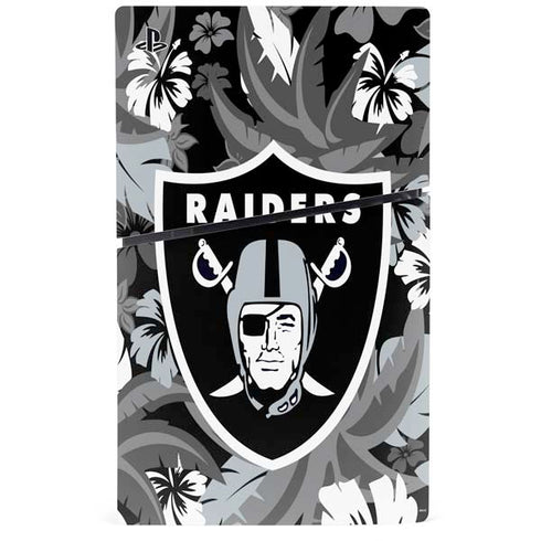 NFL Las Vegas Raiders Tropical Print PS5 Slim Digital Edition Bundle Skin