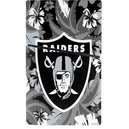 NFL Las Vegas Raiders Tropical Print PS5 Slim Digital Edition Console Skin