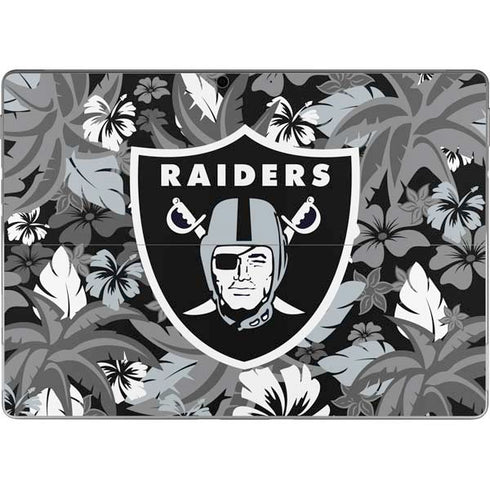 NFL Las Vegas Raiders Tropical Print Surface Pro 8 Skin