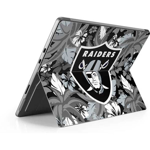 NFL Las Vegas Raiders Tropical Print Surface Pro 8 Skin