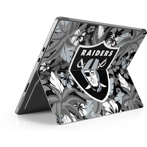 NFL Las Vegas Raiders Tropical Print Surface Pro 9 Skin