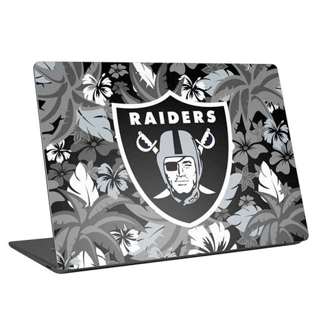 NFL Las Vegas Raiders Tropical Print Universal Laptop 12in (9.8 x 6.8in) Skin