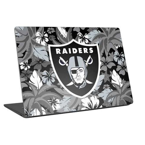 NFL Las Vegas Raiders Tropical Print Universal Laptop 13in (10.6 x 7.6in) Skin