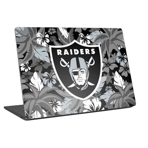 NFL Las Vegas Raiders Tropical Print Universal Laptop 14in (11.4 x 8.2in) Skin