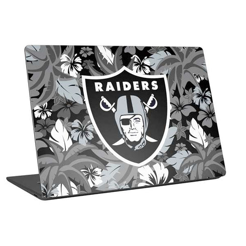 NFL Las Vegas Raiders Tropical Print Universal Laptop 16.6in (13.4 x 9.7in) Skin