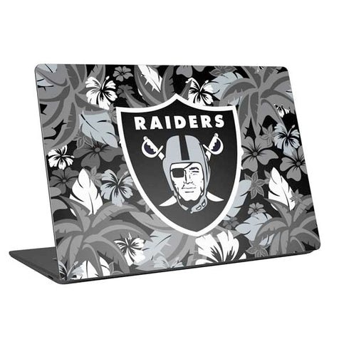 NFL Las Vegas Raiders Tropical Print Universal Laptop 16in (13 x 9.4in) Skin