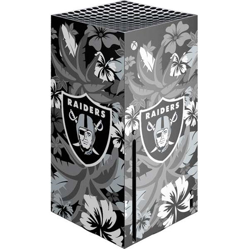 NFL Las Vegas Raiders Tropical Print Xbox Series X Console Skin