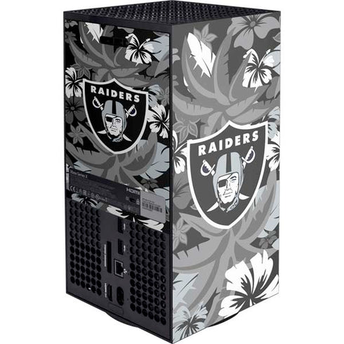 NFL Las Vegas Raiders Tropical Print Xbox Series X Console Skin