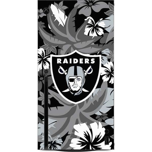 NFL Las Vegas Raiders Tropical Print Xbox Series X Console Skin