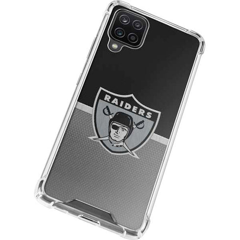 NFL Las Vegas Raiders Vintage Galaxy A12 Clear Case