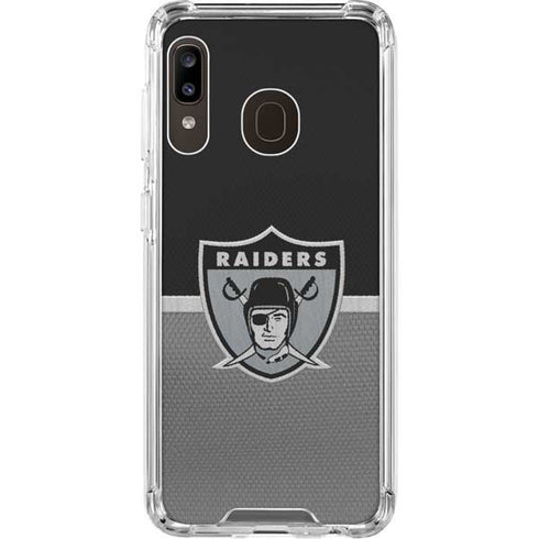 NFL Las Vegas Raiders Vintage Galaxy A30 Clear Case