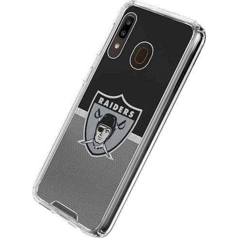 NFL Las Vegas Raiders Vintage Galaxy A30 Clear Case