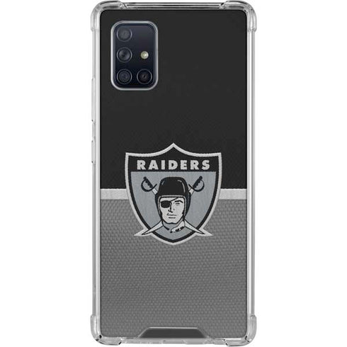 NFL Las Vegas Raiders Vintage Galaxy A71 5G Clear Case