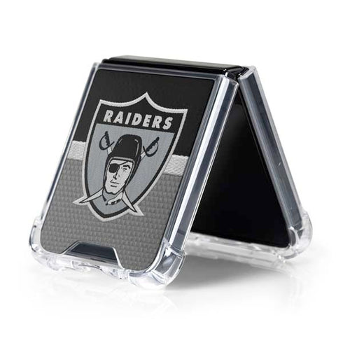 NFL Las Vegas Raiders Vintage Galaxy Z Flip5 5G Clear Case