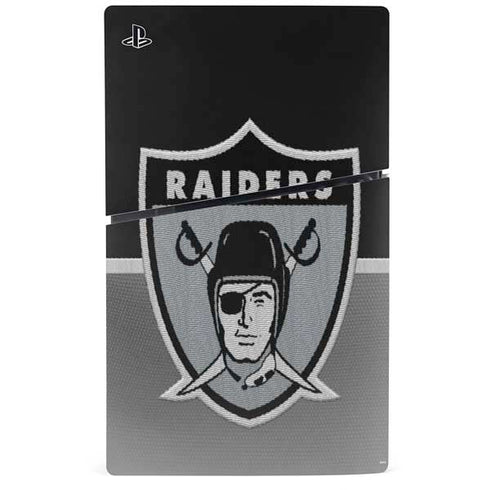 NFL Las Vegas Raiders Vintage PS5 Slim Disk Bundle Skin