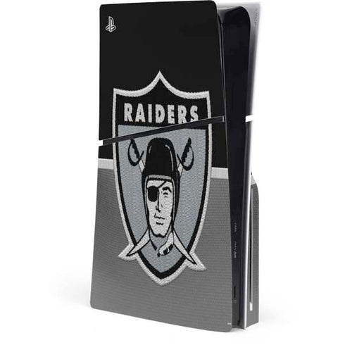 NFL Las Vegas Raiders Vintage PS5 Slim Disk Console Skin