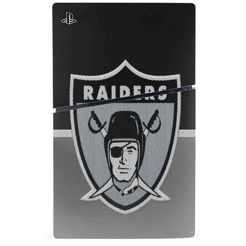 NFL Las Vegas Raiders Vintage PS5 Slim Digital Edition Bundle Skin