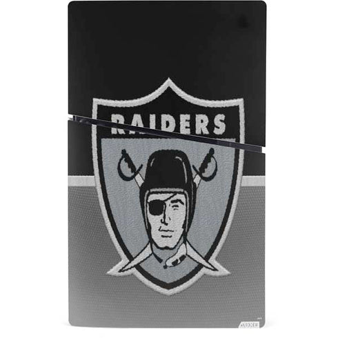 NFL Las Vegas Raiders Vintage PS5 Slim Digital Edition Bundle Skin